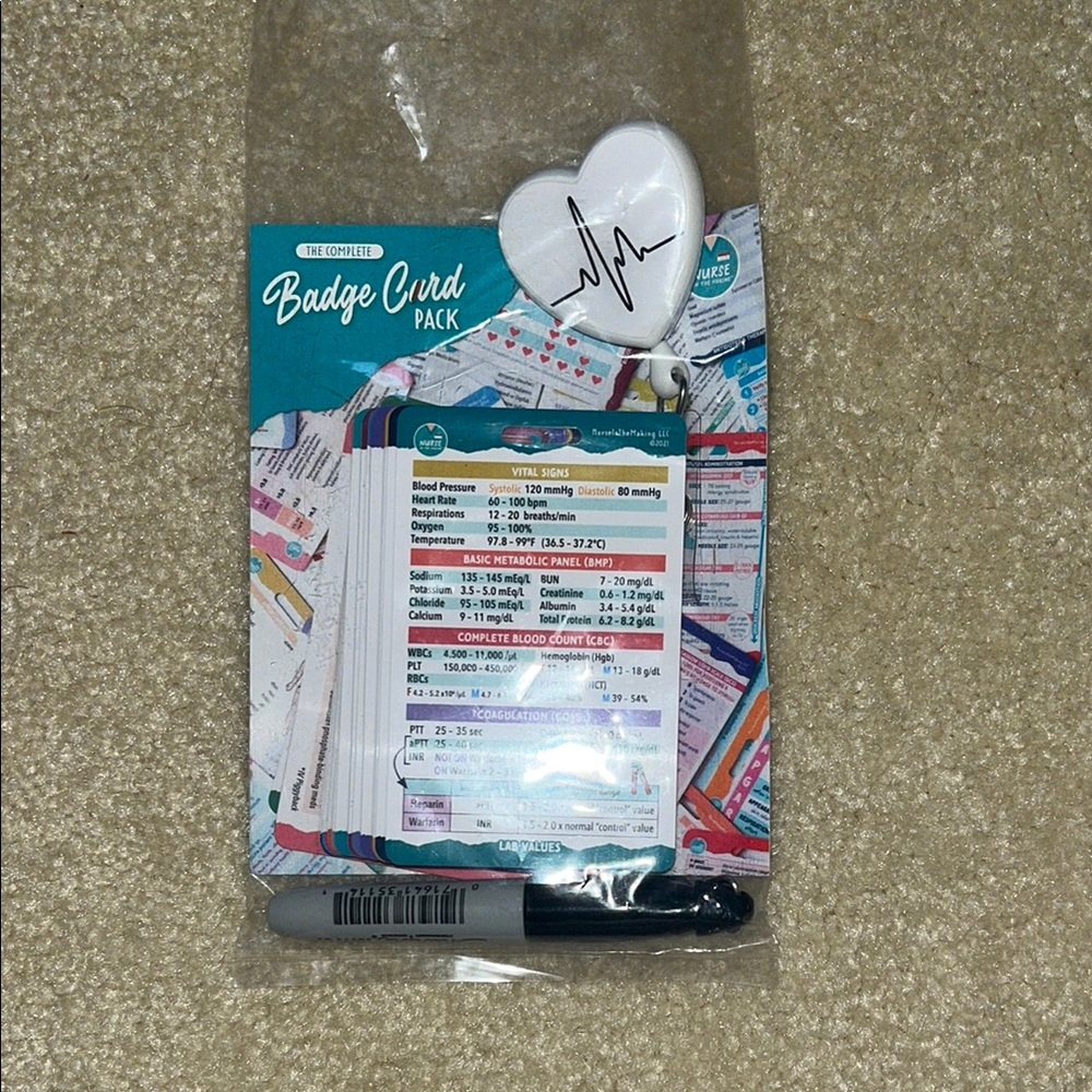 Nurse In The Making badge cards
